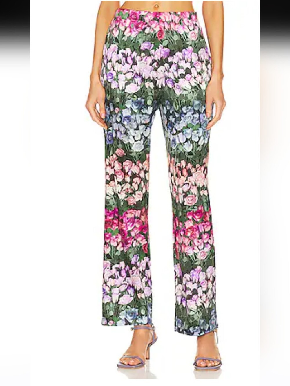Fleur Du Mal Rose Stripe Silk Pants